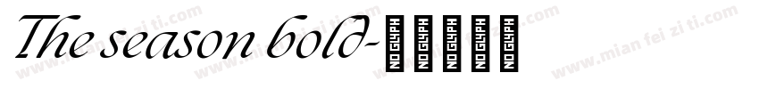 The season bold字体转换